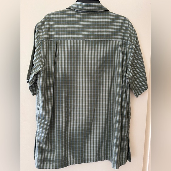 5.11 TACTICAL SERIES Men’s Button & Snap Green/Blue Plaid Short Sleeve Shirt L - Picture 2 of 10
